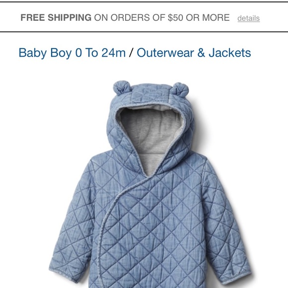 GAP Other - Baby Gap quilted bunting, 3-6 months